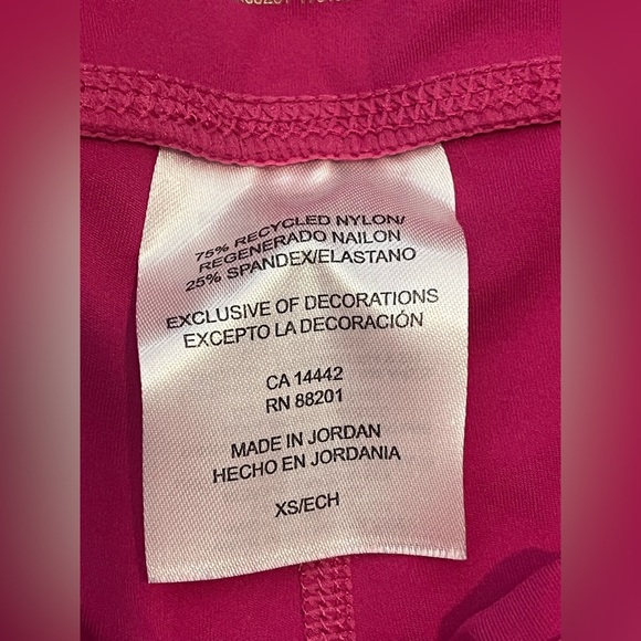 Mondetta Performance Luxury Women's Pink High-Waisted Biker Shorts XS - Picture 9 of 16